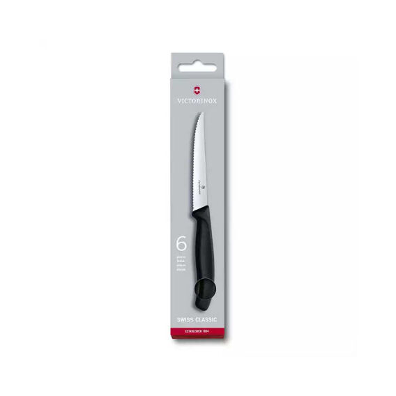 Victorinox 6.7233.6 11cm Siyah Biftek Bıçağı, 6 Parça - VICTORINOX MUTFAK