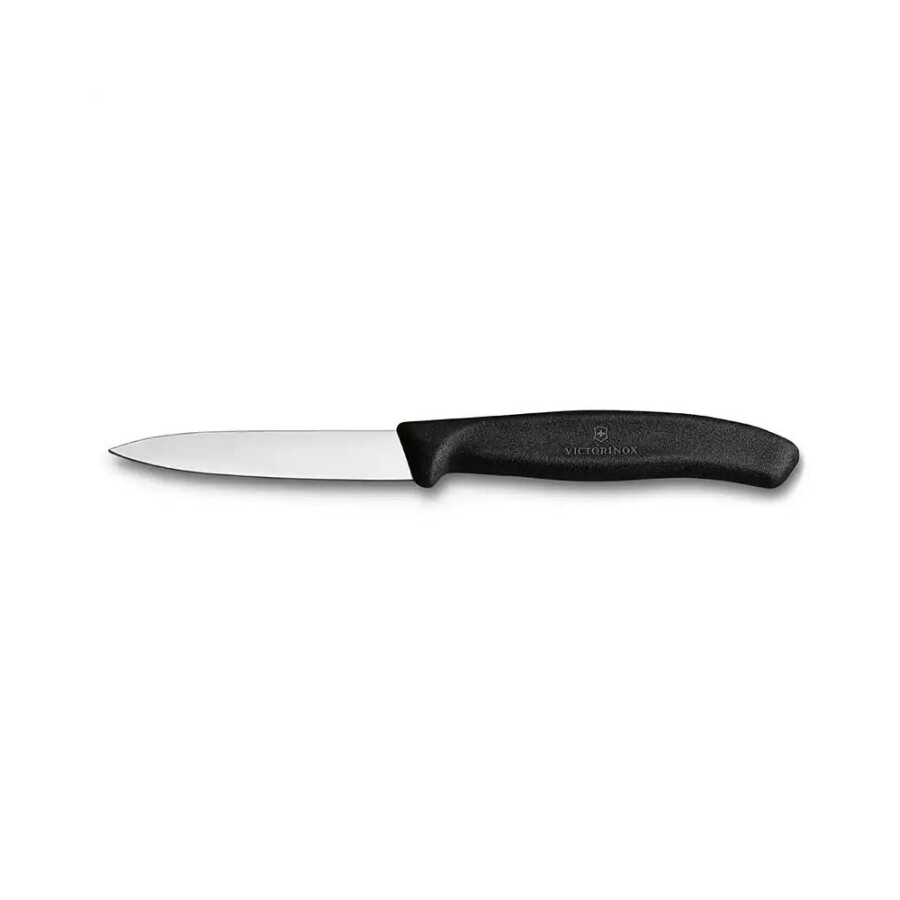 Victorinox 6.7603 8cm Siyah Düz Soyma Bıçağı - VICTORINOX MUTFAK