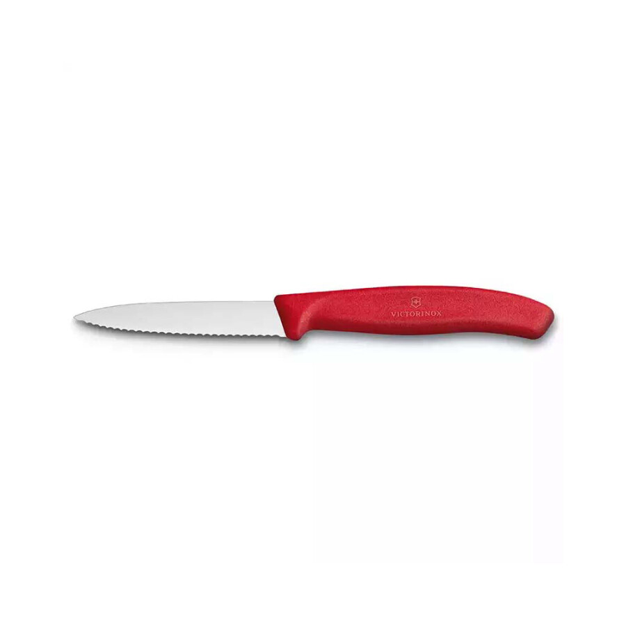 Victorinox 6.7631 8cm Kırmızı Tırtıklı Soyma Bıçağı - VICTORINOX MUTFAK