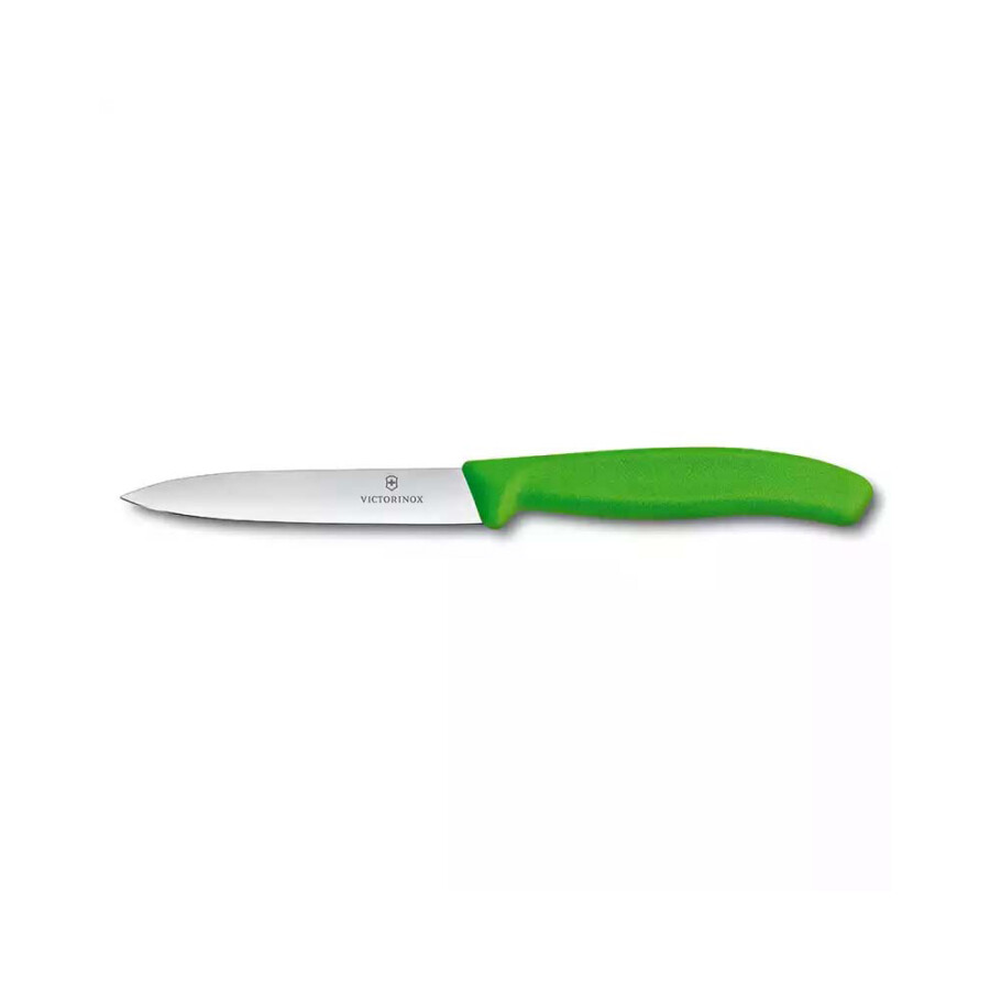 Victorinox 6.7706.L114 10cm Yeşil Düz Soyma Bıçağı - VICTORINOX MUTFAK