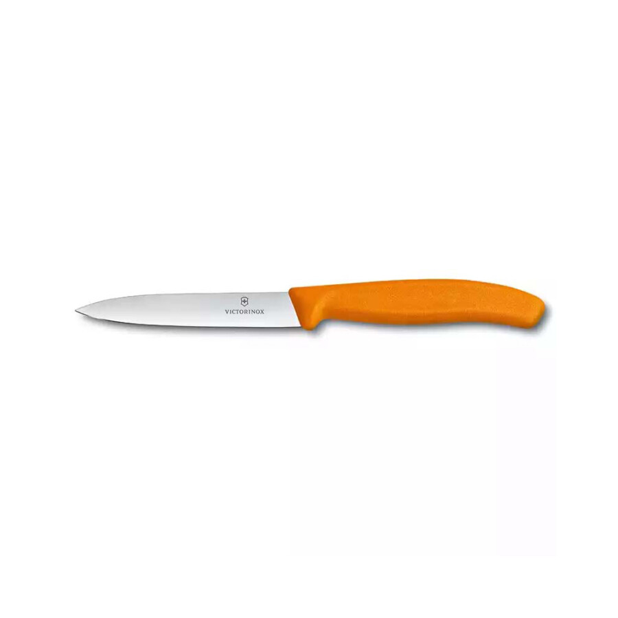 Victorinox 6.7706.L119 10cm Turuncu Düz Soyma Bıçağı - VICTORINOX MUTFAK