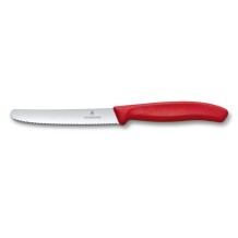 Victorinox 6.7831 11cm Kırmızı Tırtıklı Domates ve Sofra Bıçağı - 1