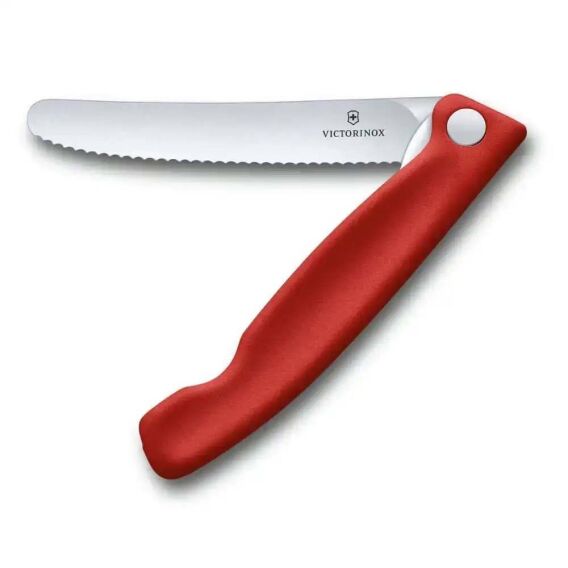 ​​​​​​​​​​​​​​​​​​​​​​​​​​​​​​​​Victorinox 6.7831.FB 11cm Kırmızı Tırtıklı Katlanabilir Domates Bıçağı - VICTORINOX MUTFAK