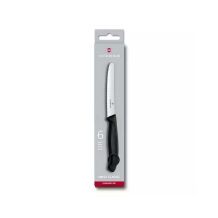 Victorinox 6.7833.6 11cm Siyah Tırtıklı Domates ve Sofra Bıçağı, 6 Parça - 1