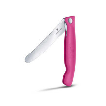 ​​​​​​​​​​​​​​​​​​​​​​​​​​​​​​​​Victorinox 6.7836.F5B 11cm Pembe Tırtıklı Katlanabilir Domates Bıçağı - 2