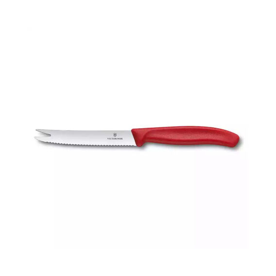 Victorinox 6.7861 11cm Kırmızı Peynir ve Sosis Bıçağı - VICTORINOX MUTFAK