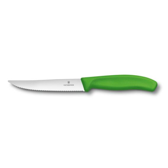 ​​​Victorinox 6.7936.12L4 12cm Yeşil Tırtıklı Biftek Bıçağı - VICTORINOX MUTFAK