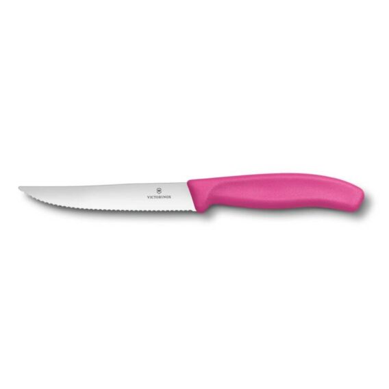 ​​​Victorinox 6.7936.12L5 12cm Pembe Tırtıklı Biftek Bıçağı - VICTORINOX MUTFAK