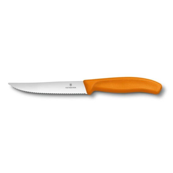 ​​​Victorinox 6.7936.12L9 12cm Turuncu Tırtıklı Biftek Bıçağı - VICTORINOX MUTFAK