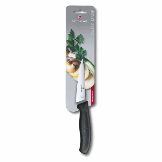 ​​​​​​​​​​​​​​​​​​​​​​​​​​​​​​​Victorinox 6.8003.12B 12cm Siyah Doğrama Bıçağı, Blisterli Paket - VICTORINOX MUTFAK