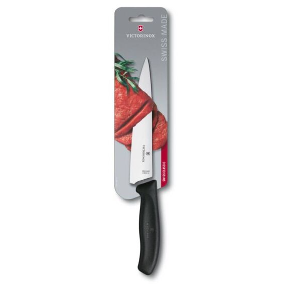 ​​​​​​​​​​​​​​​​​​​​​​​​​​​​​​​​​​Victorinox 6.8003.19B 19cm Siyah Doğrama Bıçağı, Blisterli Paket - VICTORINOX MUTFAK