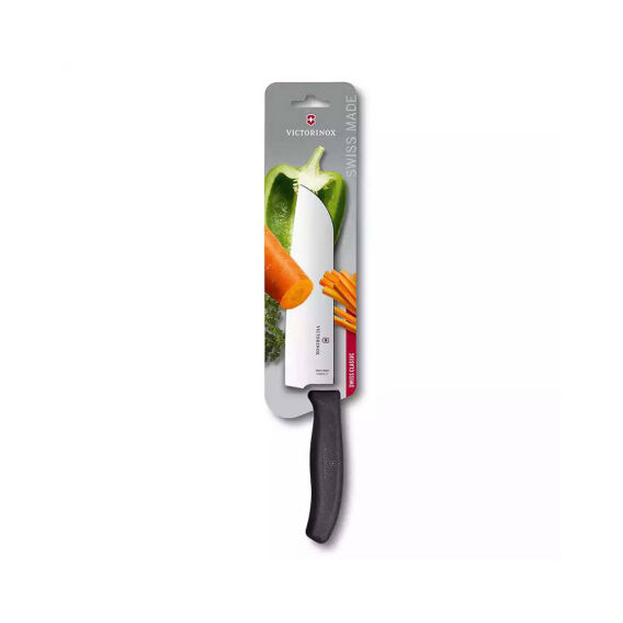 Victorinox 6.8503.17B 17cm Siyah Santoku Bıçağı, Blisterli Paket - VICTORINOX MUTFAK