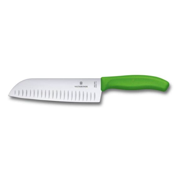 ​Victorinox 6.8526.17L4B 17cm Yeşil Santoku Bıçağı, Blisterli Paket - VICTORINOX MUTFAK