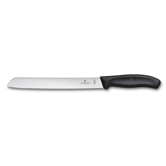 Victorinox 6.8633.21G 21cm Siyah Ekmek Bıçağı, Hediye Kutulu - VICTORINOX MUTFAK