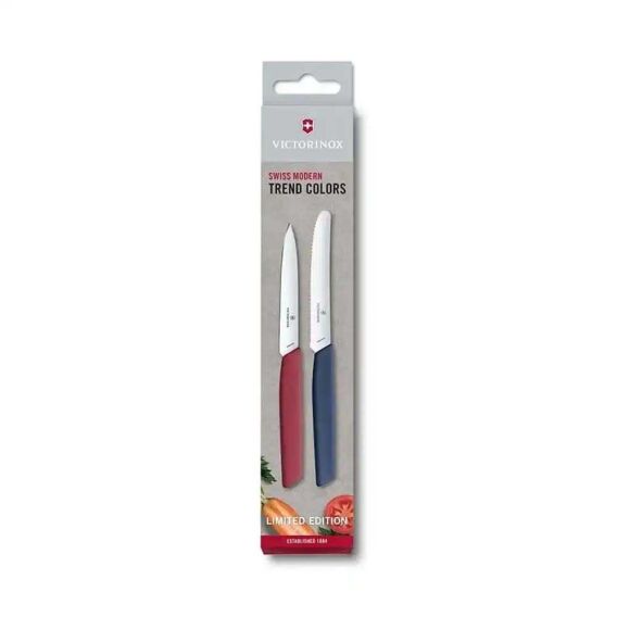 Victorinox 6.9096.2L1 Swiss Modern Renkli 2li Bıçak Seti 2022 Limitli Üretim - VICTORINOX MUTFAK