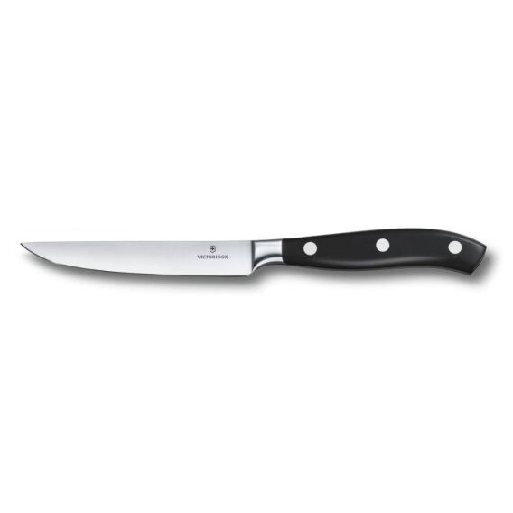 Victorinox 7.7203.12G Grand Maître 12cm Siyah Dövme Çelik Biftek Bıçağı, Hediye Kutulu - VICTORINOX MUTFAK