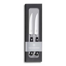 Victorinox 7.7242.2W 12cm Siyah 2li Dövme Çelik Biftek Bıçağı, Hediye Kutulu - 1