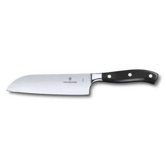 Victorinox 7.7303.17G 17cm Siyah Dövme Çelik Santoku Bıçağı, Hediye Kutulu - VICTORINOX MUTFAK