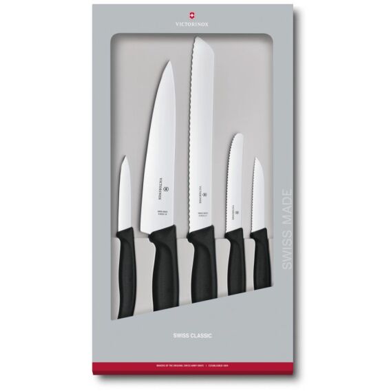 Victorinox 6.7133.5G Siyah Mutfak Seti, 5 Parça - VICTORINOX MUTFAK