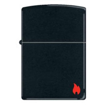 Zippo Classic Black Matte Flame Design Çakmak - 1