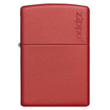 Zippo Classic Red Matte Zippo Logo Çakmak - 1