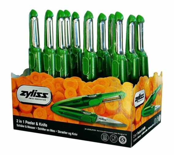 Zyliss E950001 Soyacak ve Bıçak Yeşil (Stand 12 Adet) - ZYLISS